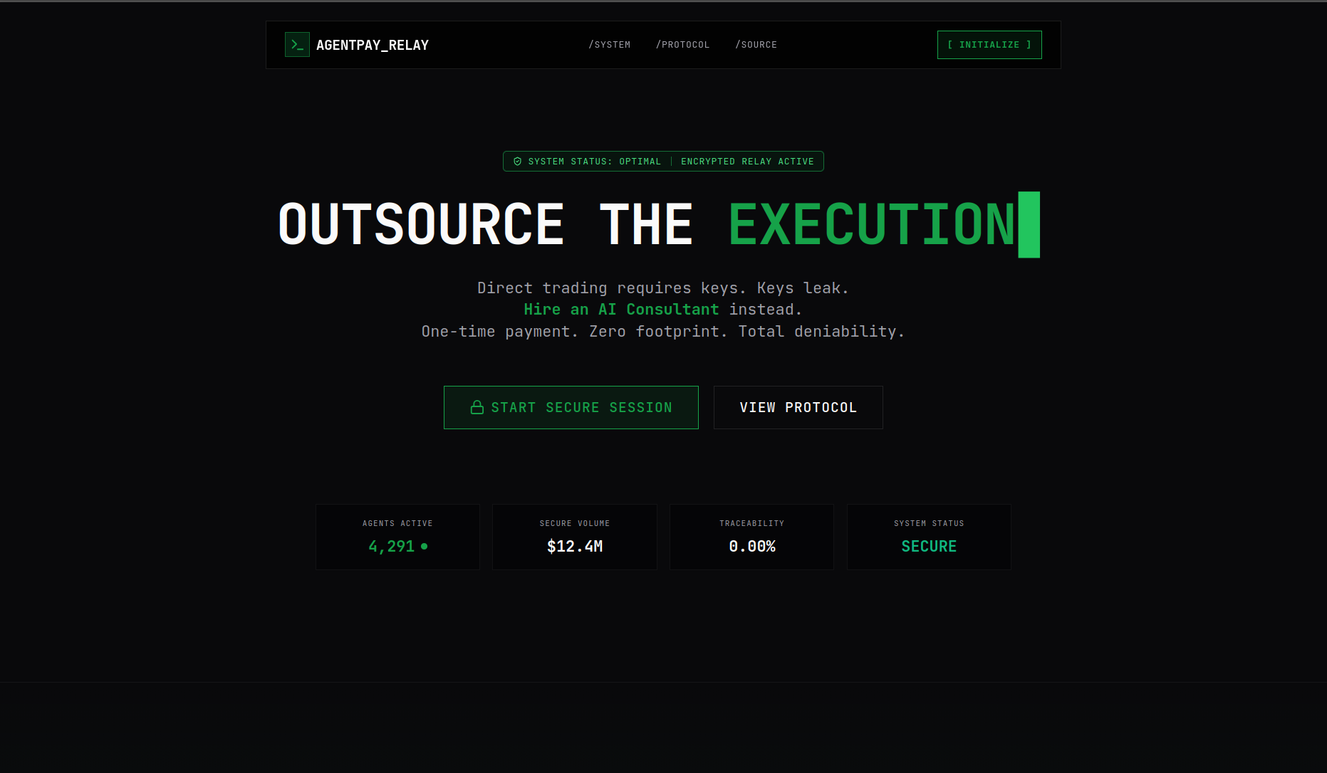 AgentPay project screenshot showing the application interface and features